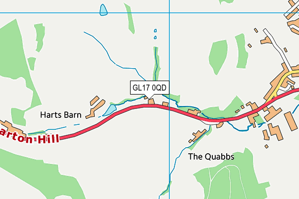 GL17 0QD map - OS VectorMap District (Ordnance Survey)