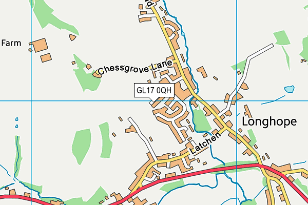 GL17 0QH map - OS VectorMap District (Ordnance Survey)