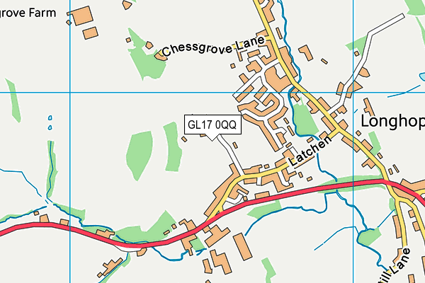 GL17 0QQ map - OS VectorMap District (Ordnance Survey)