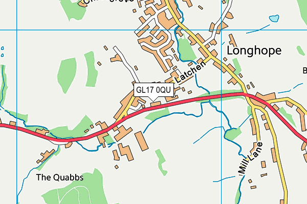 GL17 0QU map - OS VectorMap District (Ordnance Survey)