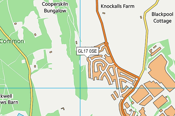 GL17 0SE map - OS VectorMap District (Ordnance Survey)