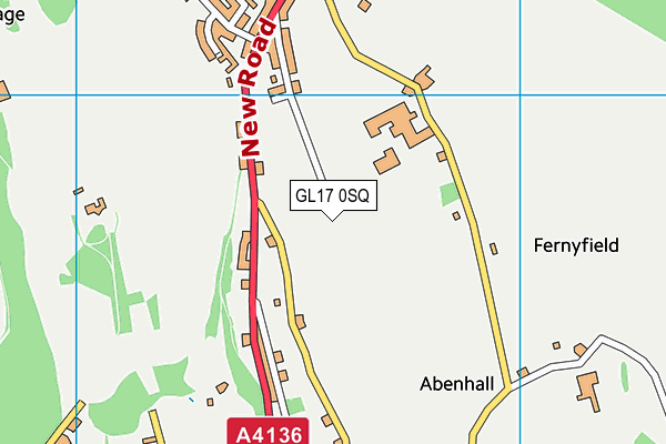 GL17 0SQ map - OS VectorMap District (Ordnance Survey)