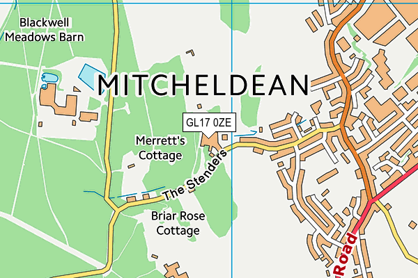 GL17 0ZE map - OS VectorMap District (Ordnance Survey)