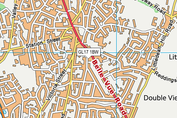 GL17 1BW map - OS VectorMap District (Ordnance Survey)