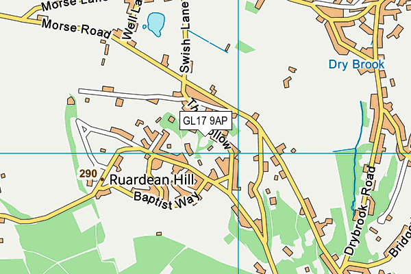 GL17 9AP map - OS VectorMap District (Ordnance Survey)