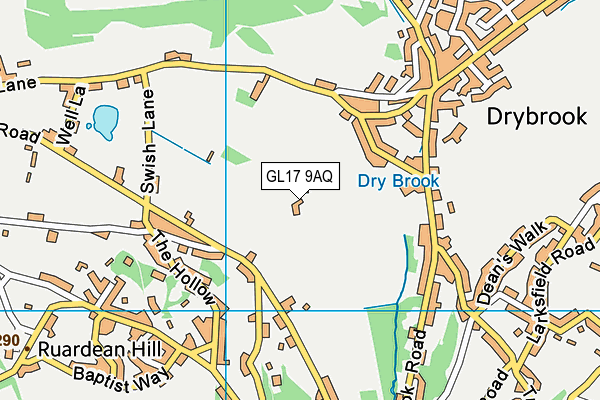 GL17 9AQ map - OS VectorMap District (Ordnance Survey)