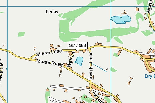 GL17 9BB map - OS VectorMap District (Ordnance Survey)
