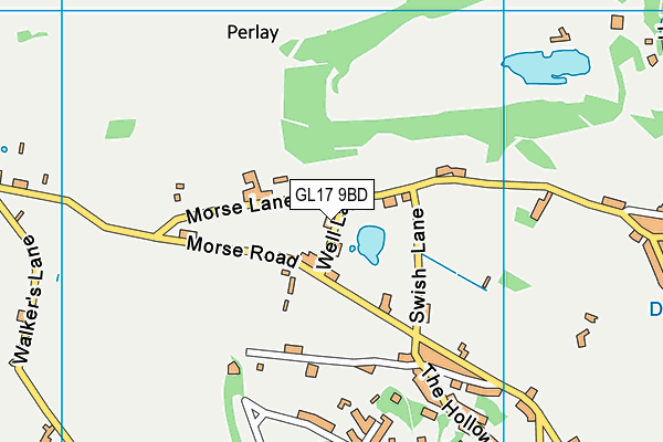 GL17 9BD map - OS VectorMap District (Ordnance Survey)