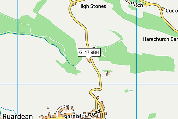 GL17 9BH map - OS VectorMap District (Ordnance Survey)