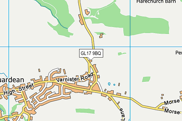 GL17 9BQ map - OS VectorMap District (Ordnance Survey)