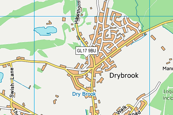 GL17 9BU map - OS VectorMap District (Ordnance Survey)