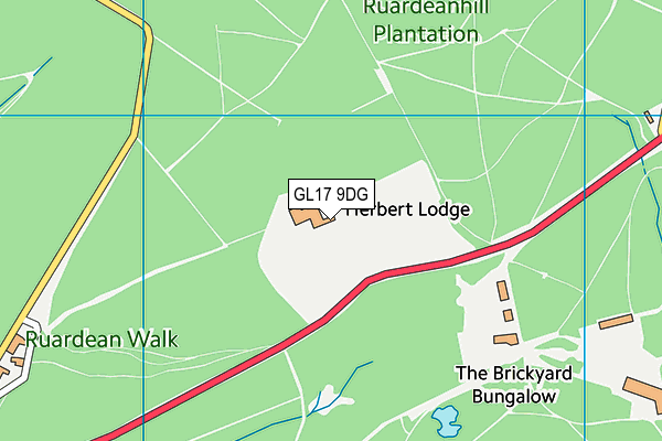 GL17 9DG map - OS VectorMap District (Ordnance Survey)