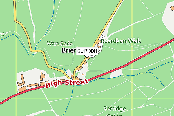 GL17 9DH map - OS VectorMap District (Ordnance Survey)