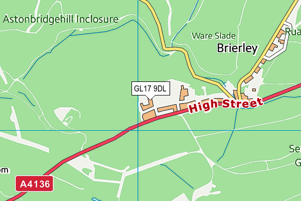 GL17 9DL map - OS VectorMap District (Ordnance Survey)