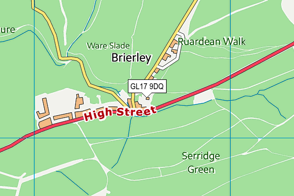 GL17 9DQ map - OS VectorMap District (Ordnance Survey)
