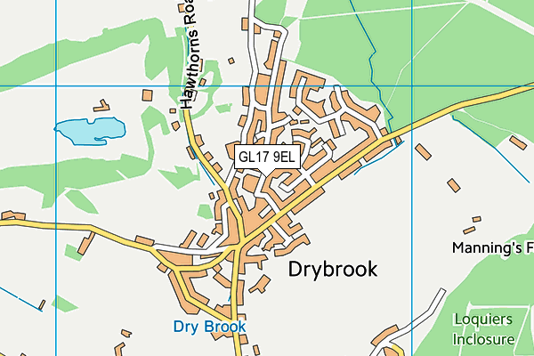 GL17 9EL map - OS VectorMap District (Ordnance Survey)