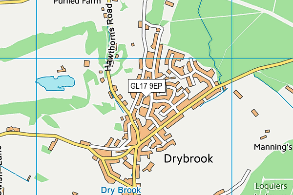 GL17 9EP map - OS VectorMap District (Ordnance Survey)