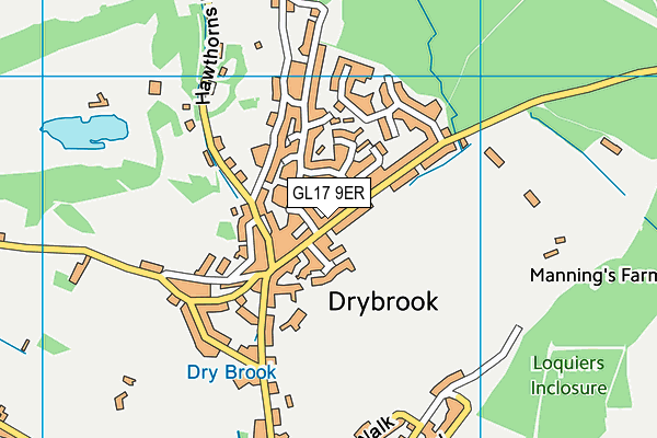 GL17 9ER map - OS VectorMap District (Ordnance Survey)