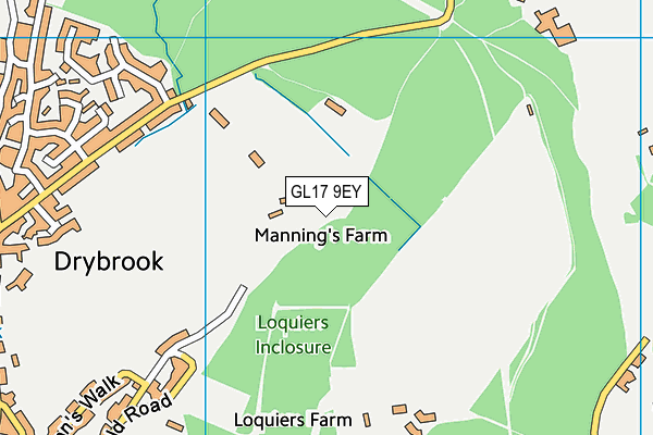 GL17 9EY map - OS VectorMap District (Ordnance Survey)