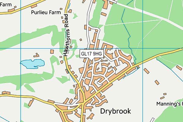 GL17 9HG map - OS VectorMap District (Ordnance Survey)