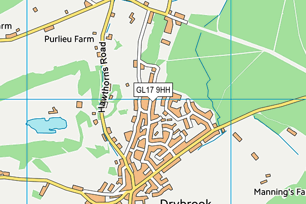 GL17 9HH map - OS VectorMap District (Ordnance Survey)