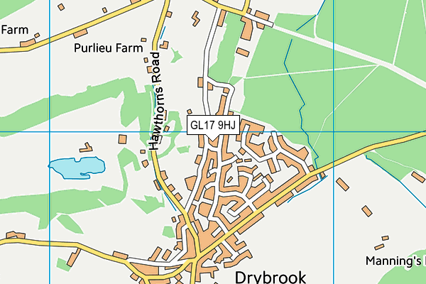 GL17 9HJ map - OS VectorMap District (Ordnance Survey)