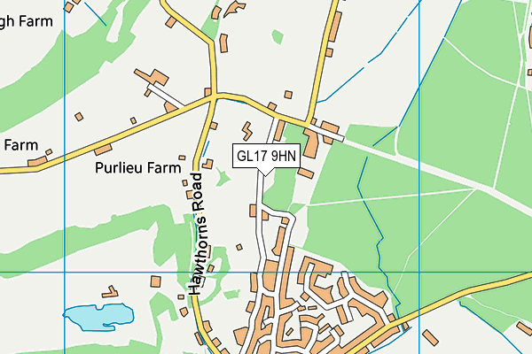 GL17 9HN map - OS VectorMap District (Ordnance Survey)