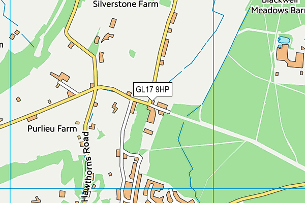 GL17 9HP map - OS VectorMap District (Ordnance Survey)