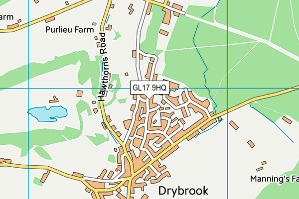 GL17 9HQ map - OS VectorMap District (Ordnance Survey)