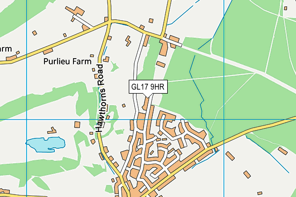 GL17 9HR map - OS VectorMap District (Ordnance Survey)