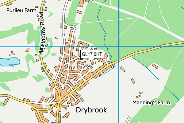 GL17 9HT map - OS VectorMap District (Ordnance Survey)