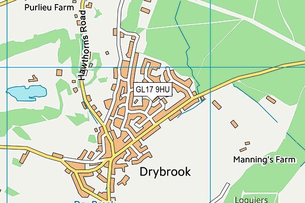 GL17 9HU map - OS VectorMap District (Ordnance Survey)