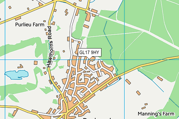 GL17 9HY map - OS VectorMap District (Ordnance Survey)