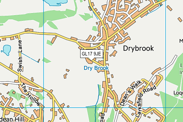 GL17 9JE map - OS VectorMap District (Ordnance Survey)