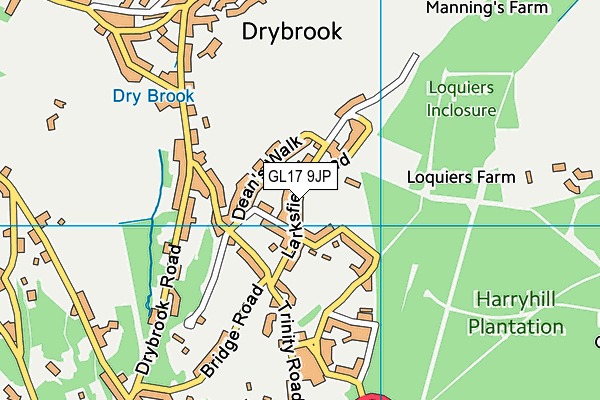 Harrow Hill A.f.c. map (GL17 9JP) - OS VectorMap District (Ordnance Survey)