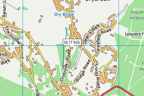 GL17 9JQ map - OS VectorMap District (Ordnance Survey)