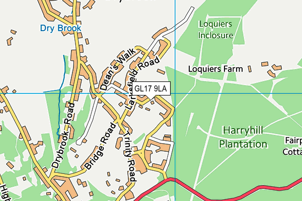 GL17 9LA map - OS VectorMap District (Ordnance Survey)