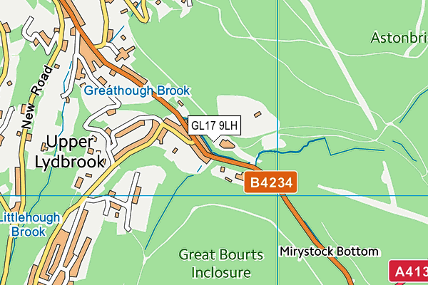 GL17 9LH map - OS VectorMap District (Ordnance Survey)