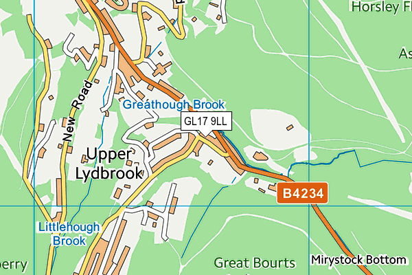 GL17 9LL map - OS VectorMap District (Ordnance Survey)