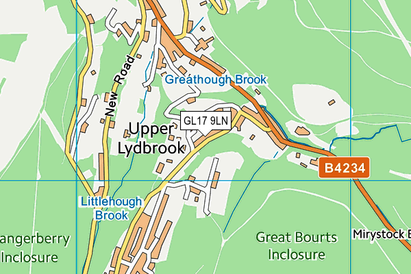 GL17 9LN map - OS VectorMap District (Ordnance Survey)