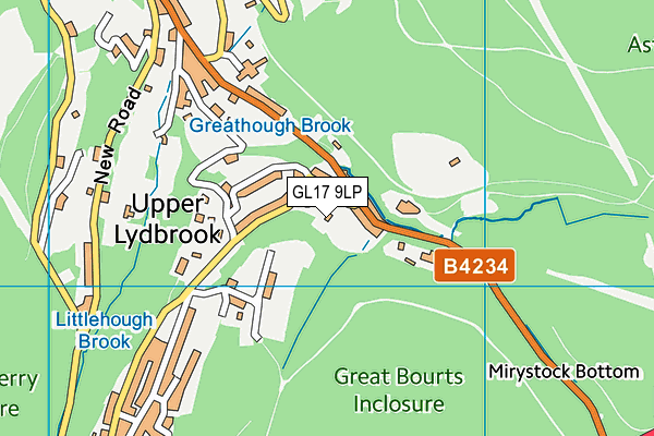 GL17 9LP map - OS VectorMap District (Ordnance Survey)