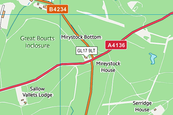 GL17 9LT map - OS VectorMap District (Ordnance Survey)