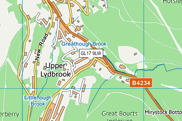 GL17 9LW map - OS VectorMap District (Ordnance Survey)