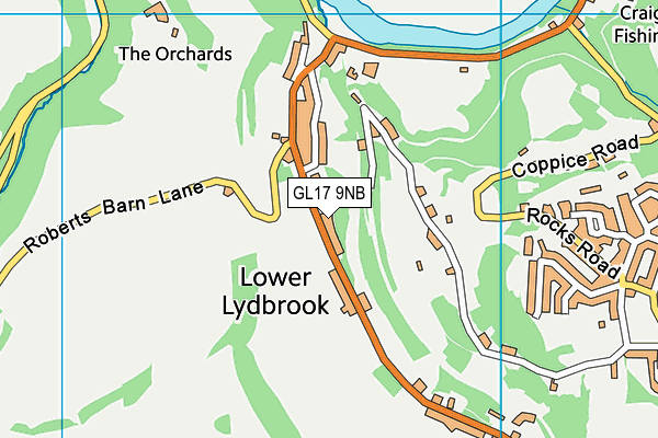 GL17 9NB map - OS VectorMap District (Ordnance Survey)