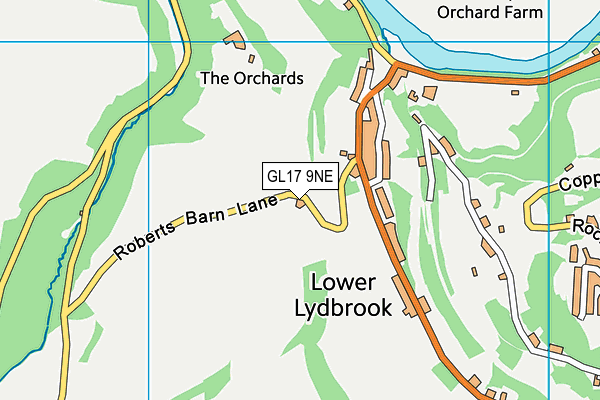 GL17 9NE map - OS VectorMap District (Ordnance Survey)