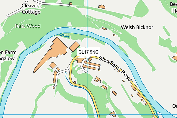 GL17 9NG map - OS VectorMap District (Ordnance Survey)