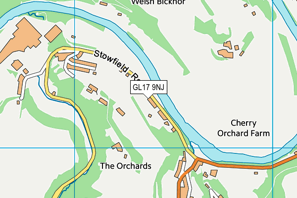 GL17 9NJ map - OS VectorMap District (Ordnance Survey)