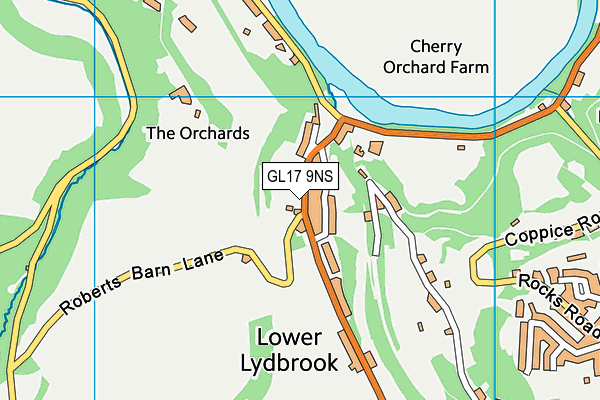 GL17 9NS map - OS VectorMap District (Ordnance Survey)