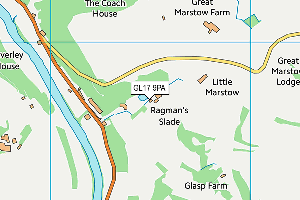 GL17 9PA map - OS VectorMap District (Ordnance Survey)