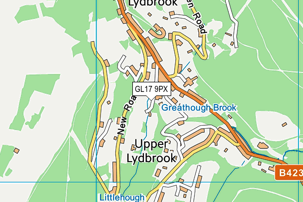 GL17 9PX map - OS VectorMap District (Ordnance Survey)